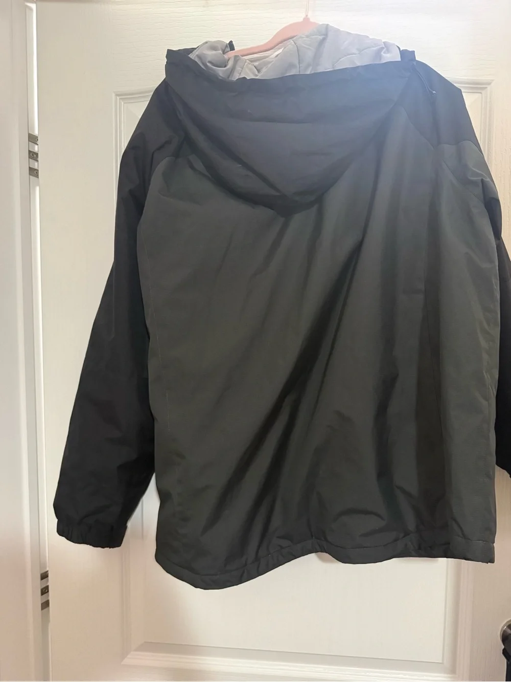 Free Country Men’s Black Hooded Waterproof Raincoat